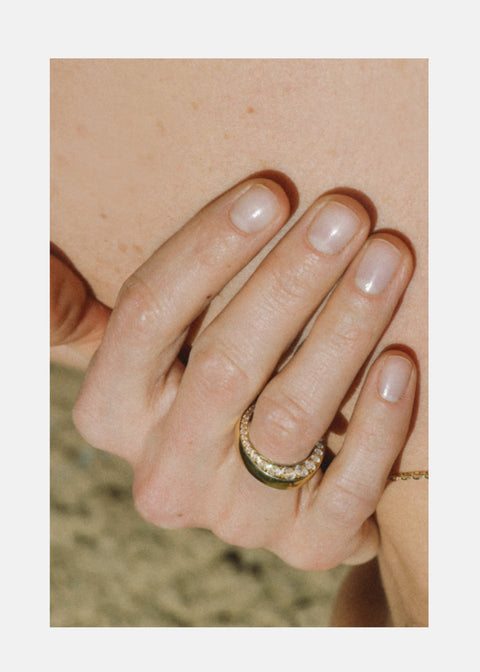 Hidden Round E/VS Lab Grown Diamond Wedding Band