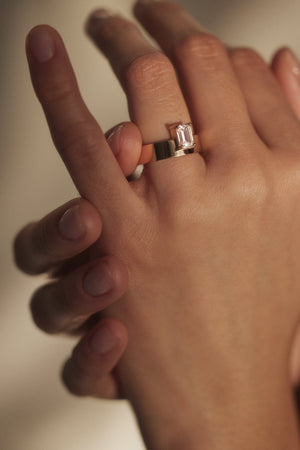 1.0ct Emerald Unique Solitaire F/VS1 Lab Grown Diamond Engagement Ring