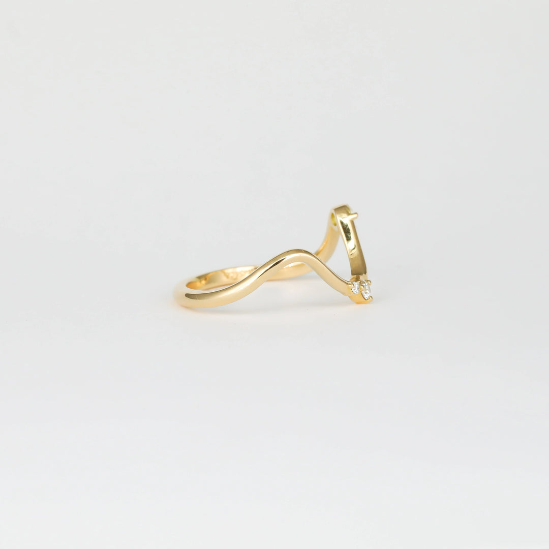 1.50ct Pear E/VS1 Lab Grown Unique Diamond Rings Classy Engagement With Matching Band