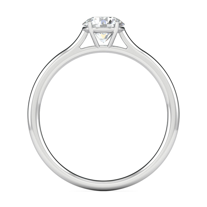 1.02ct Round F- VS2 Lab Grown Diamond Solitaire Engagement Ring