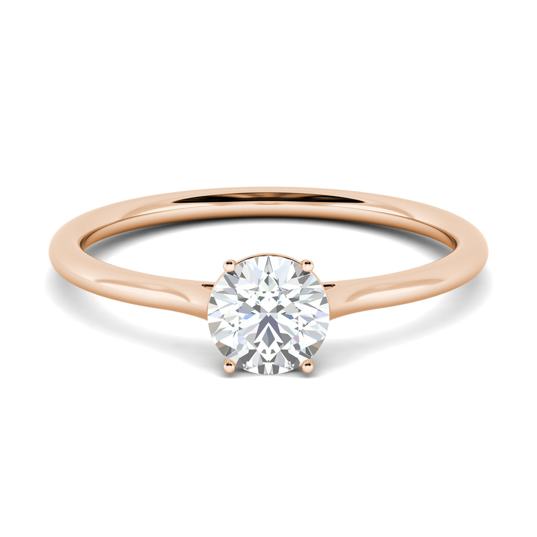 1.02ct Round F- VS2 Lab Grown Diamond Solitaire Engagement Ring