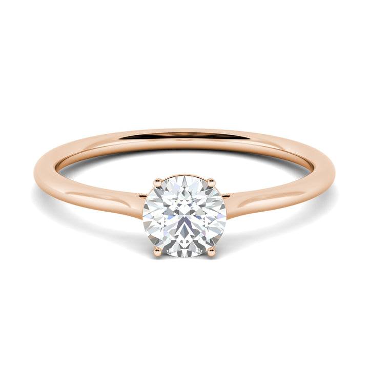 1.02ct Round F- VS2 Lab Grown Diamond Solitaire Engagement Ring