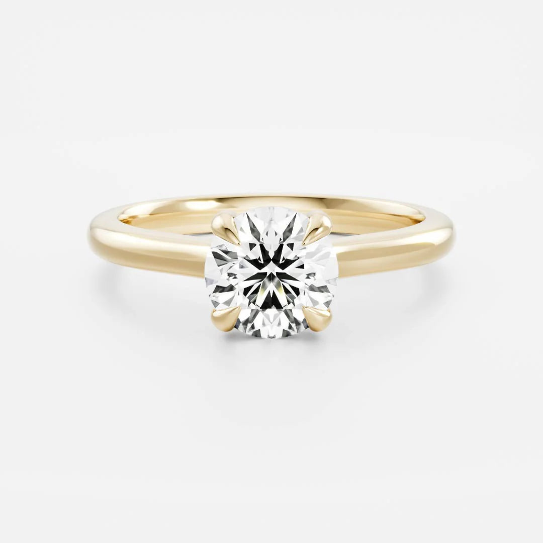 round ring, lab grown round ring, round diamond ring, engagement ring lab grown, engagement ring lab diamond, engagement ring lab grown diamonds, lab diamond engagement ring, Unique engagement rings for her, Best engagement rings for women