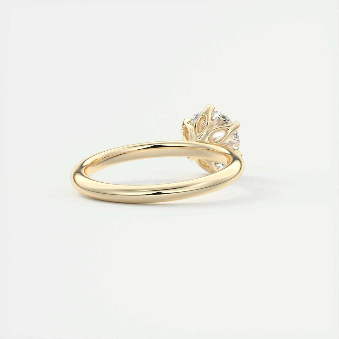 1.5ct Round F- VS1 Diamond Solitaire Lab Grown Engagement Ring