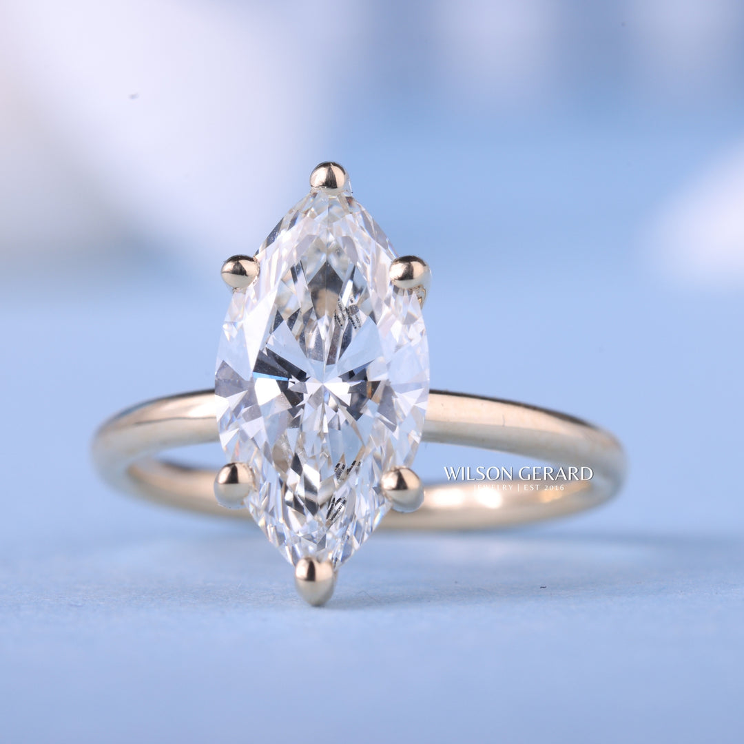 1.50CT Marquise E/VS1 Lab Grown Diamond Solitaire Engagement Ring