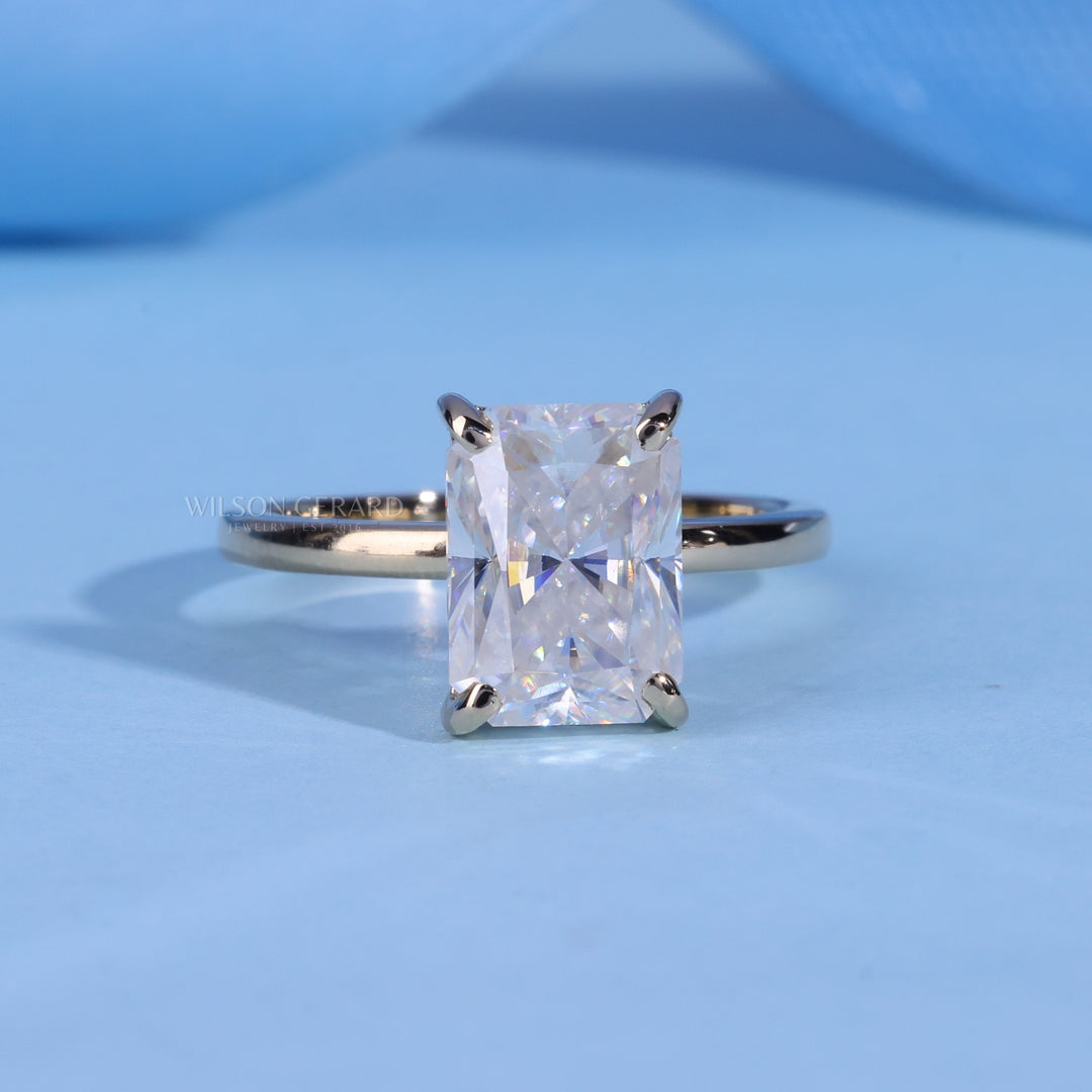 2.0CT Radiant E/VS1 Lab Grown Diamond Solitaire Timeless Engagement Rings