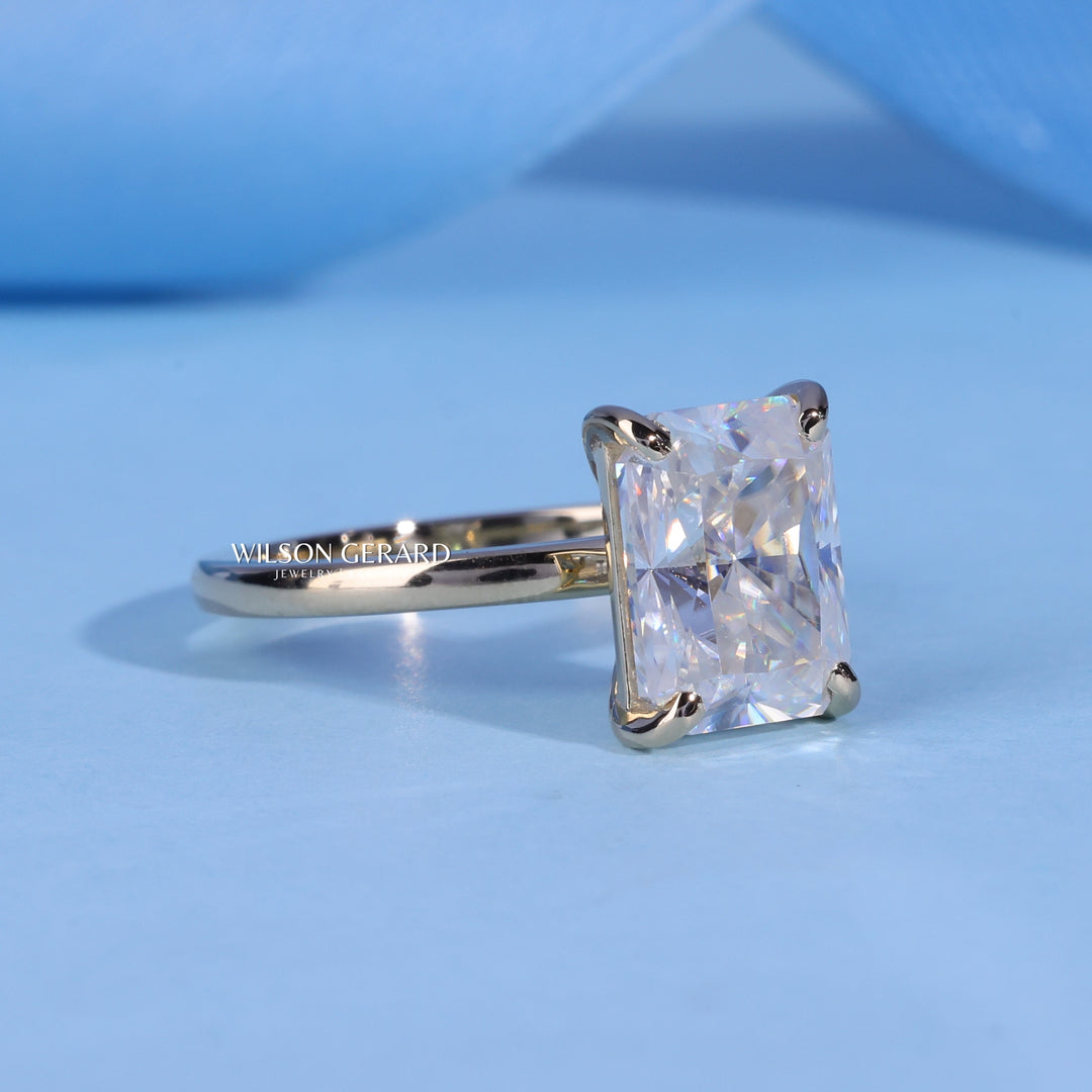 2.0CT Radiant E/VS1 Lab Grown Diamond Solitaire Timeless Engagement Rings