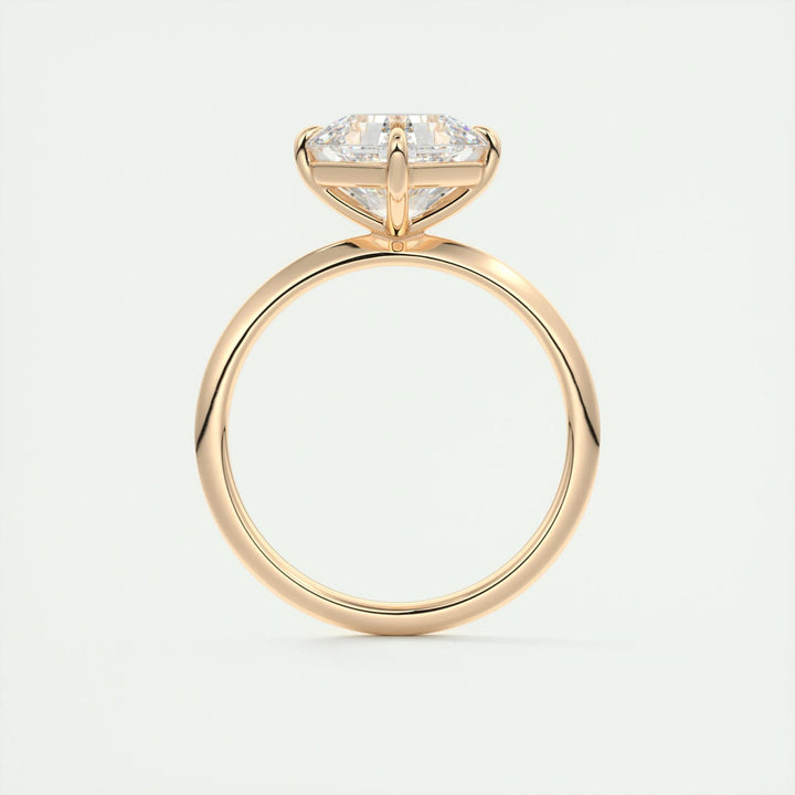 2ct Asscher F- VS1 Lab Grown Diamond Solitaire Engagement Ring