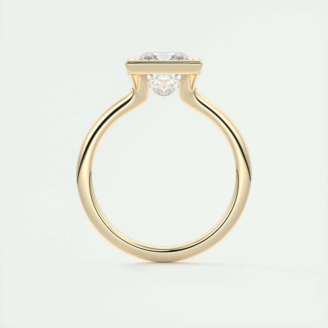 2ct Princess Cut Lab Grown Diamond Solitaire Engagement Ring