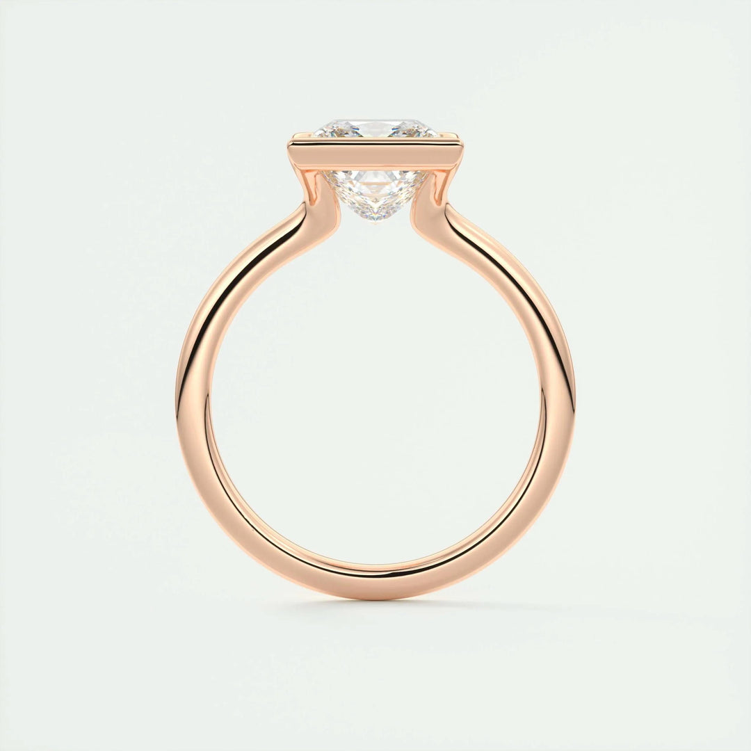 2ct Princess Cut Lab Grown Diamond Solitaire Engagement Ring