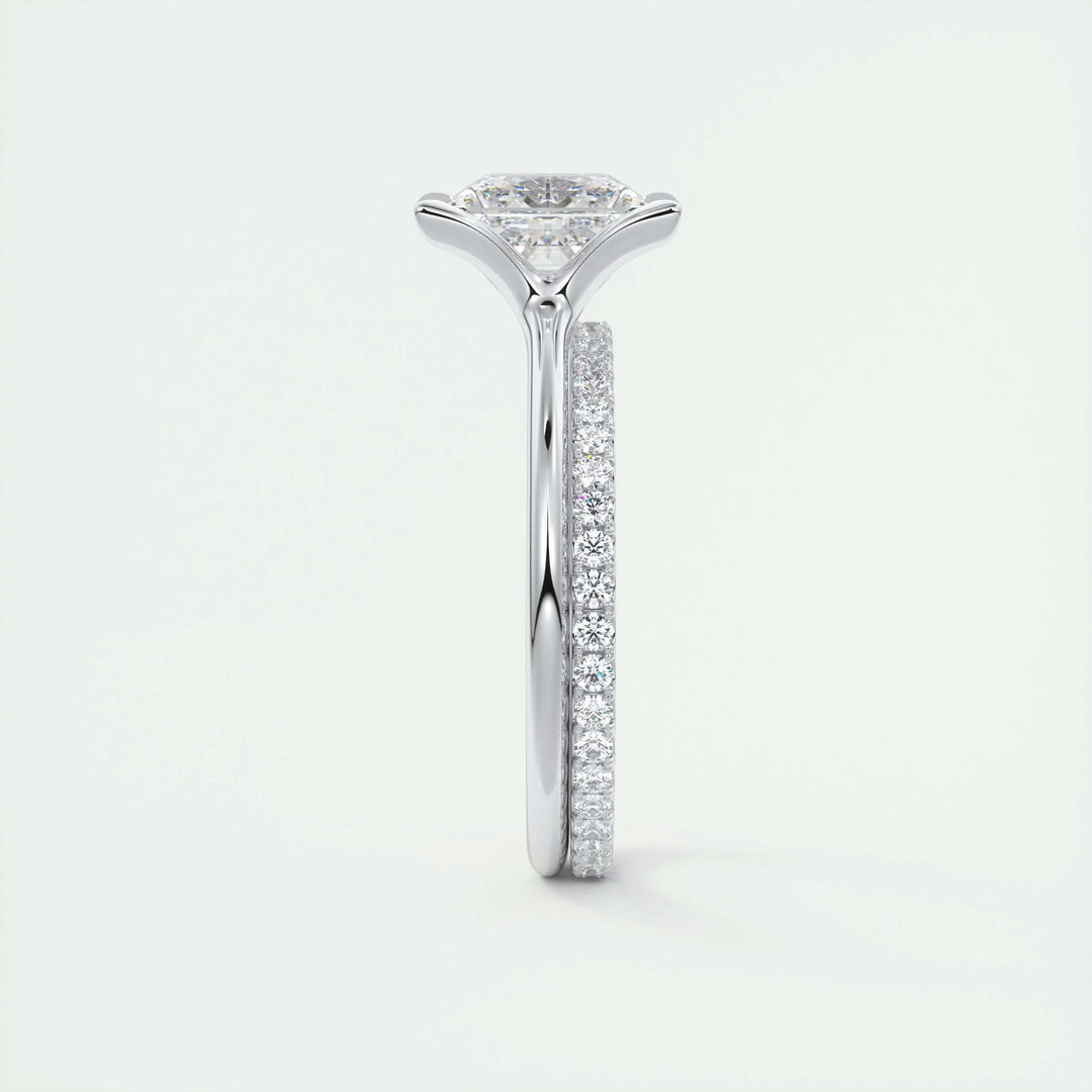 2ct Princess Cut Lab Grown Diamond Solitaire Engagement Ring