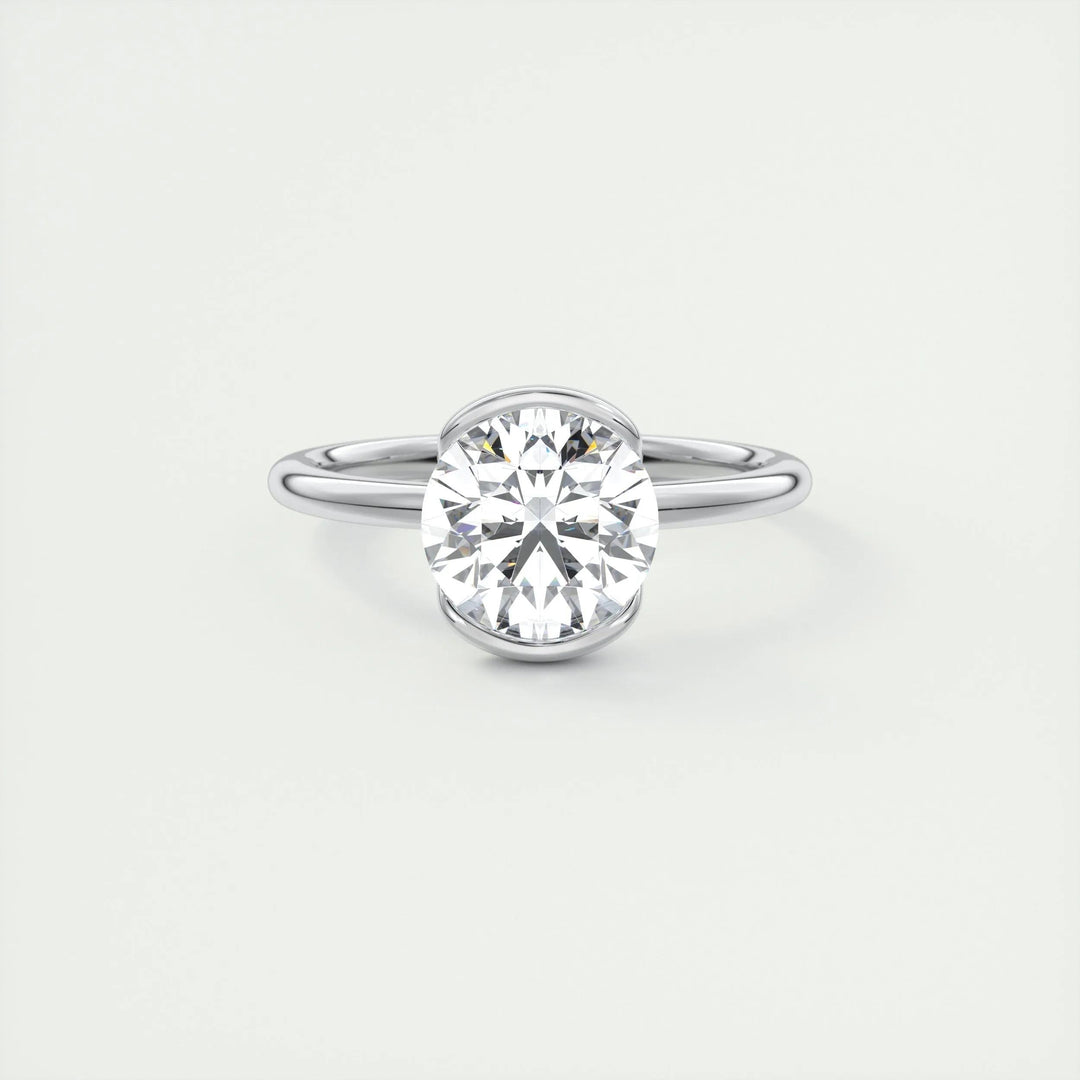 2ct Round Cut F- VS1 Lab Grown Diamond Solitaire Engagement Ring