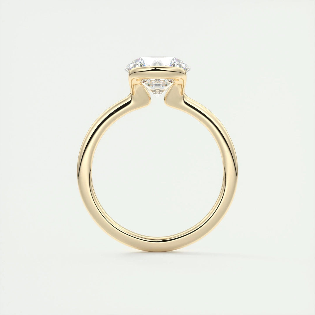 2ct Round Cut F- VS1 Lab Grown Diamond Solitaire Engagement Ring