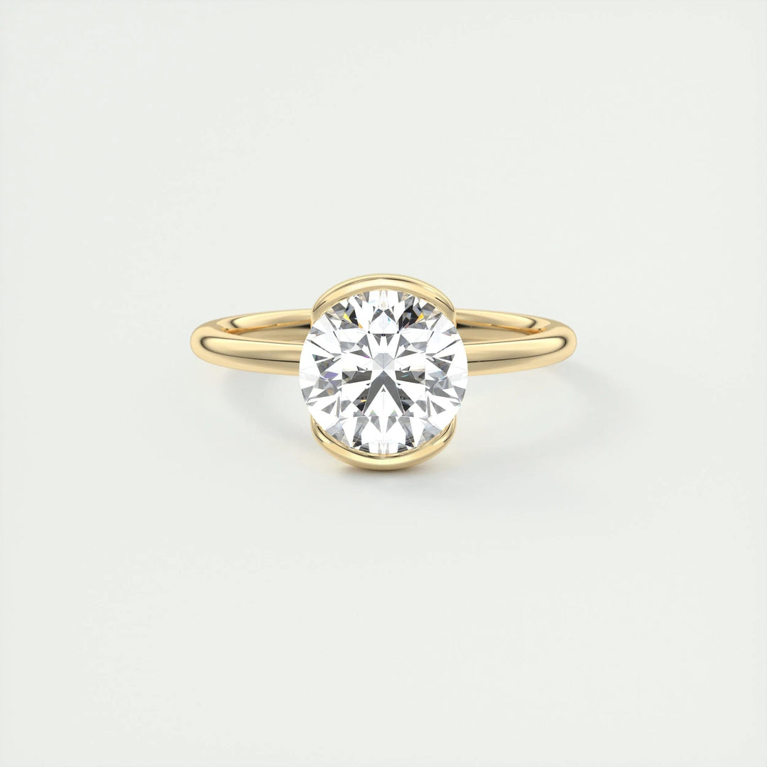 2ct Round Cut F- VS1 Lab Grown Diamond Solitaire Engagement Ring