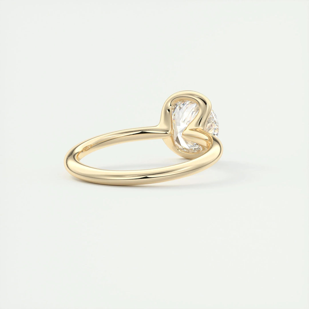 2ct Round Cut F- VS1 Lab Grown Diamond Solitaire Engagement Ring