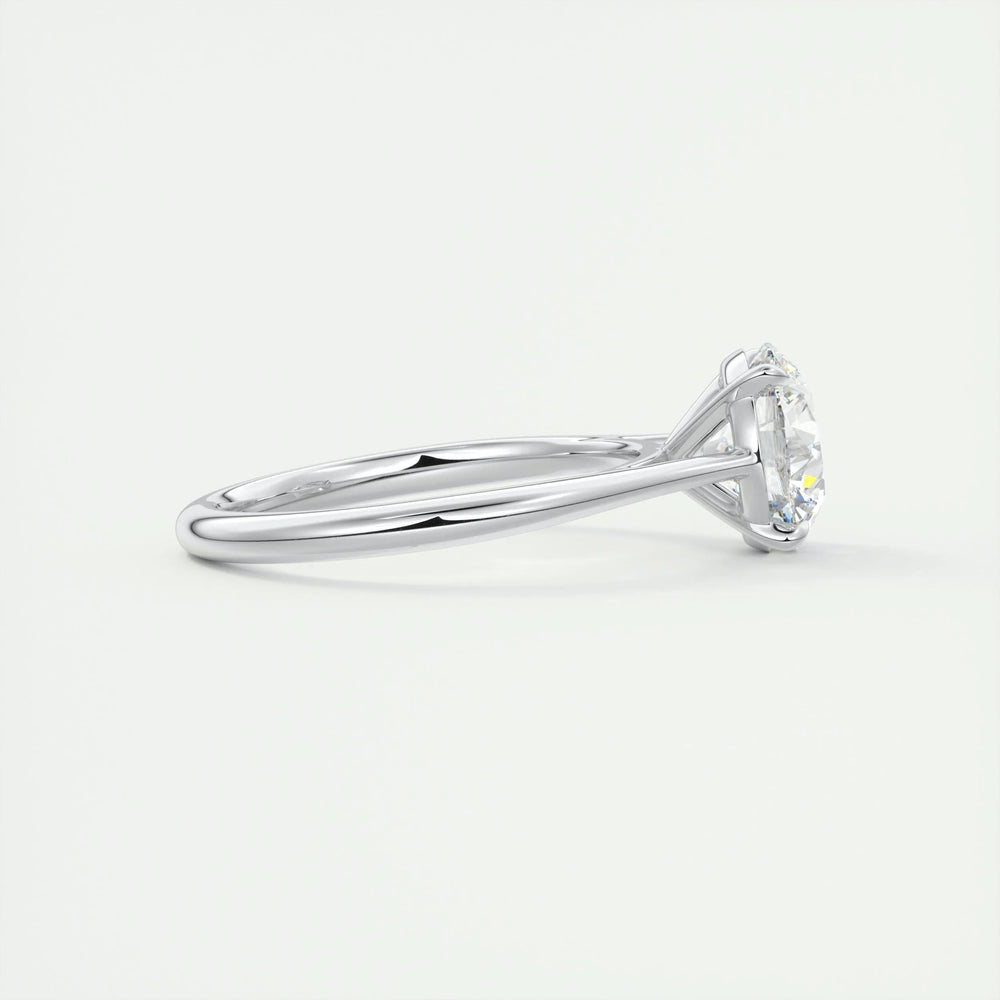 2ct Round F- VS1 Lab Grown Diamond Solitaire Engagement Ring