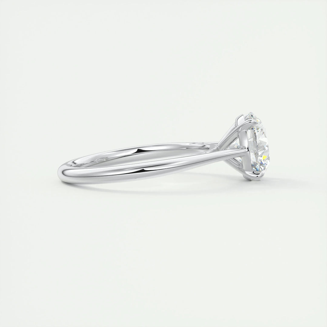 2ct Round F- VS1 Lab Grown Diamond Solitaire Engagement Ring