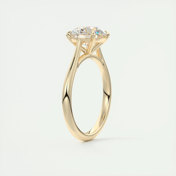 2ct Round F- VS1 Lab Grown Diamond Solitaire Engagement Ring