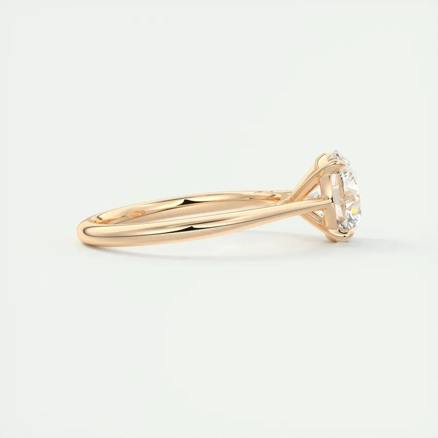 2ct Round F- VS1 Lab Grown Diamond Solitaire Engagement Ring