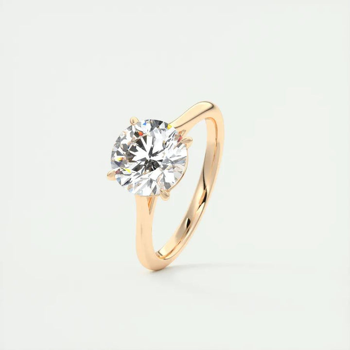2ct Round F- VS1 Lab Grown Diamond Solitaire Engagement Ring