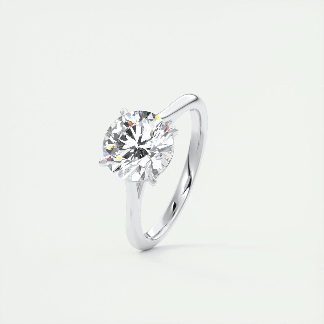 2ct Round F- VS1 Lab Grown Diamond Solitaire Engagement Ring