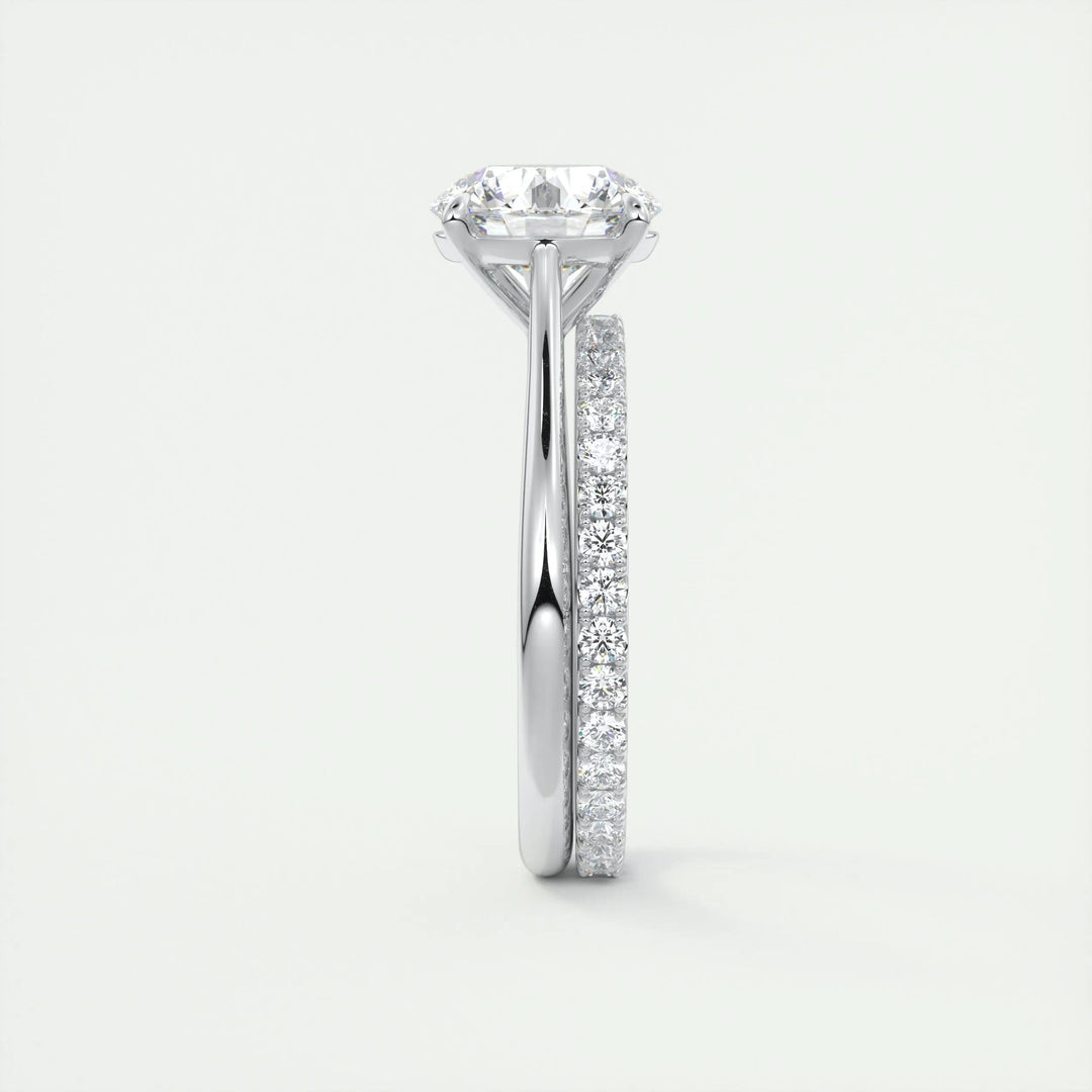 2ct Round F- VS1 Lab Grown Diamond Solitaire Engagement Ring