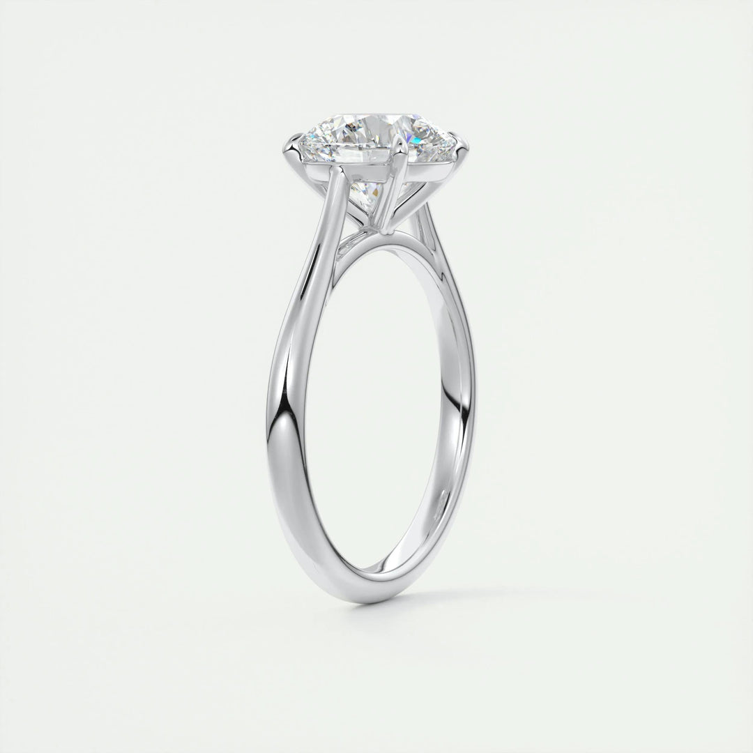 2ct Round F- VS1 Lab Grown Diamond Solitaire Engagement Ring