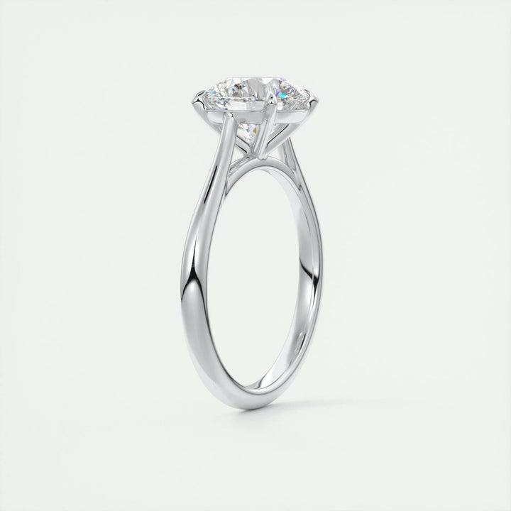 2ct Round F- VS1 Lab Grown Diamond Solitaire Engagement Ring