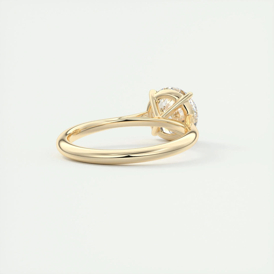 2ct Round F- VS1 Lab Grown Diamond Solitaire Engagement Ring