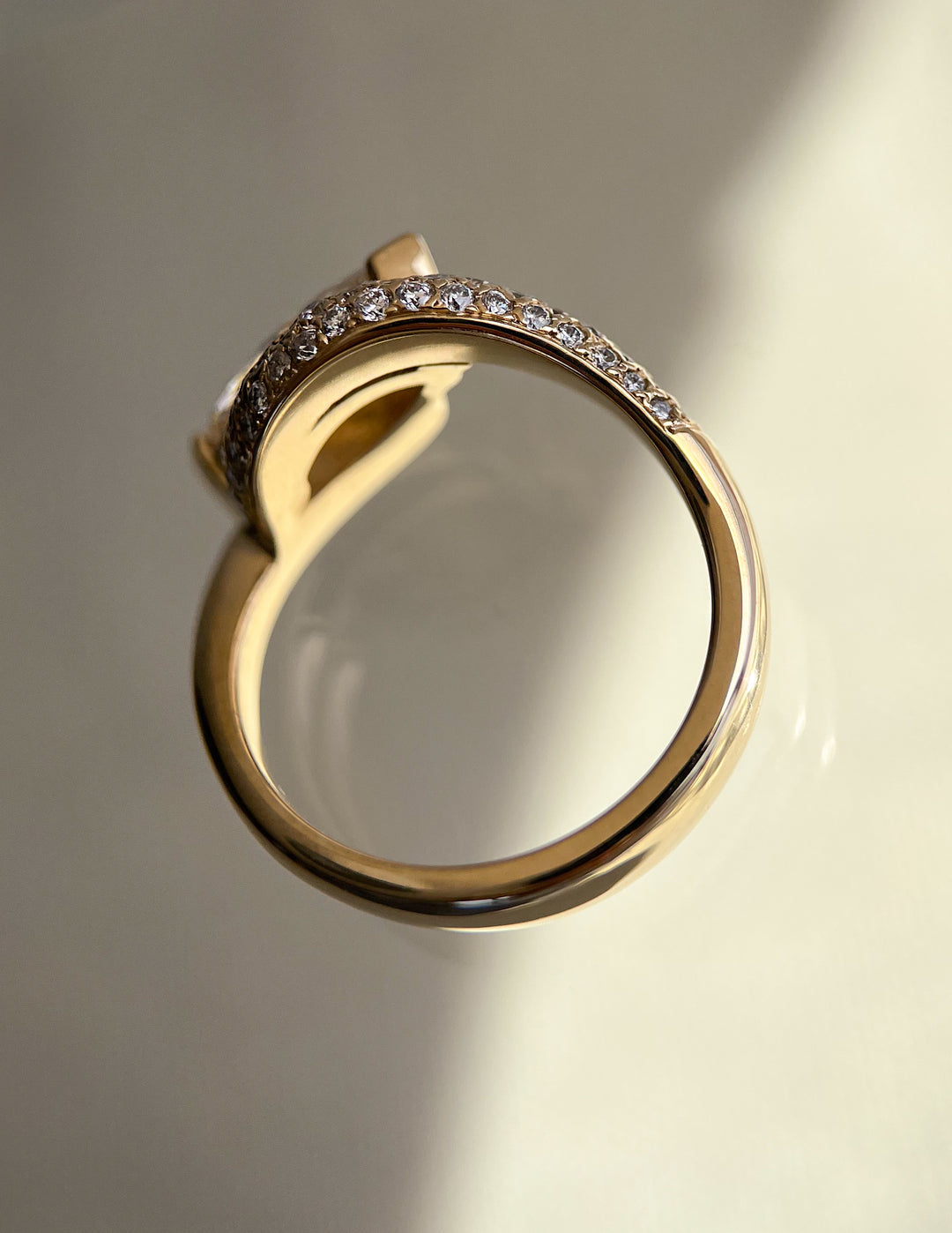 1.50CT-2.50CT Champagne Marquise Cut Lab Grown Diamond Engagement Ring