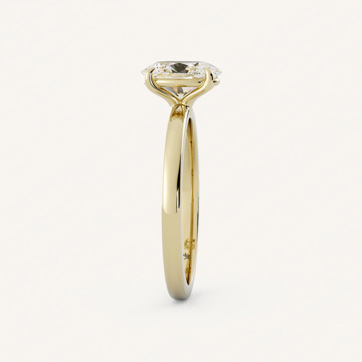 1.0CT Oval Cut E/VS1 Lab Grown Diamond Solitaire Engagement Ring