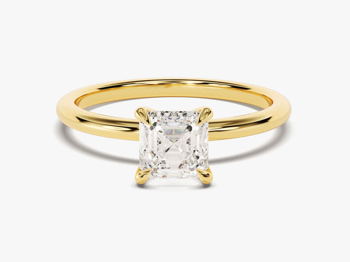 1.0CT Asscher Cut Solitaire Lab Grown Diamond Engagement Ring Anniversary Gift