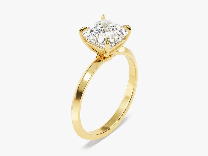 2.0CT Knife Edge Asscher Lab Grown Diamond Engagement Ring Anniversary Gift