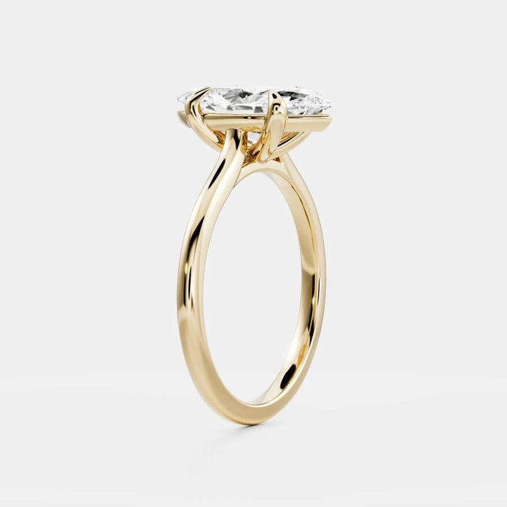 2.0CT Marquise Cut Lab Grown Diamond Solitaire Engagement Ring