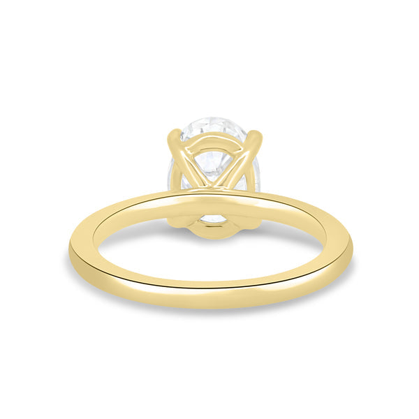 1.50CT Oval E/VS1 Lab Grown Diamond Solitaire Engagement Ring