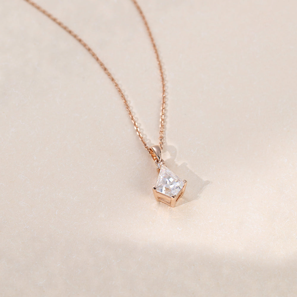 Kite Cut Lab Grown Diamond Pendant Necklace