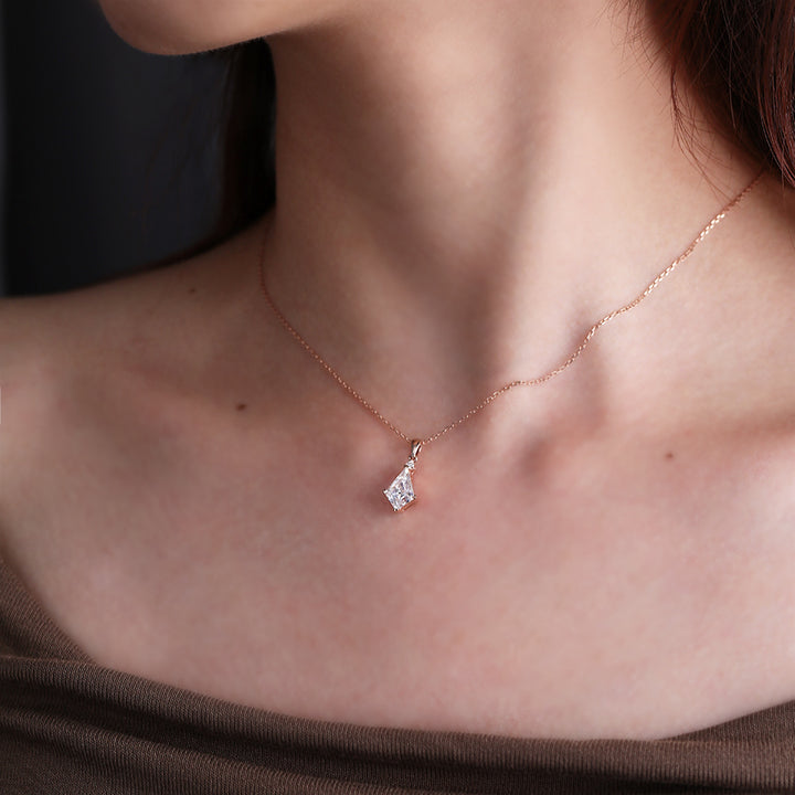 Kite Cut Lab Grown Diamond Pendant Necklace