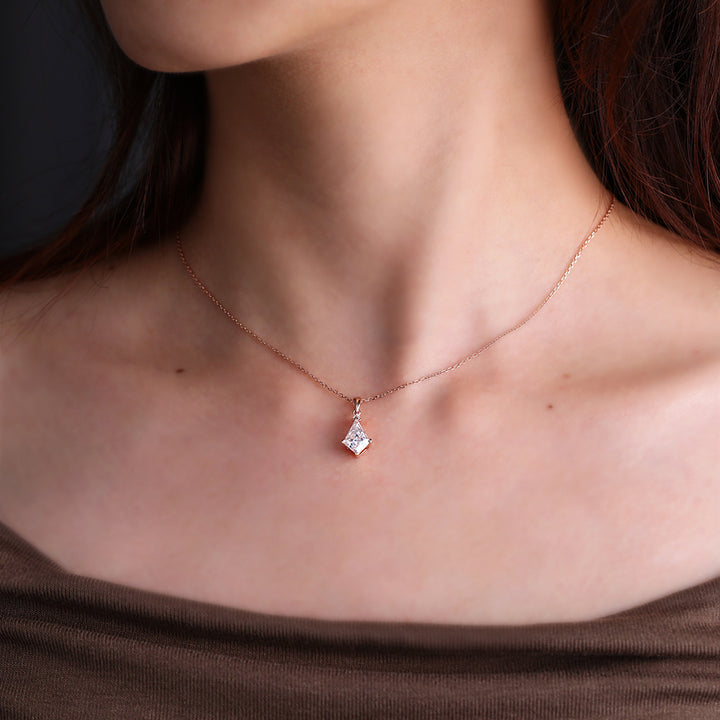Kite Cut Lab Grown Diamond Pendant Necklace