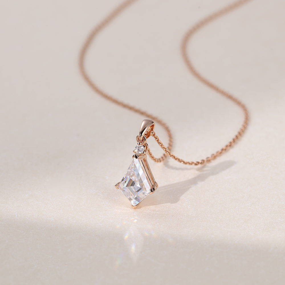 Kite Cut Lab Grown Diamond Pendant Necklace