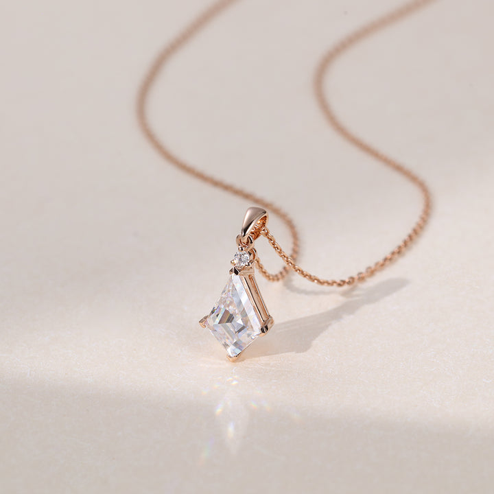 Kite Cut Lab Grown Diamond Pendant Necklace
