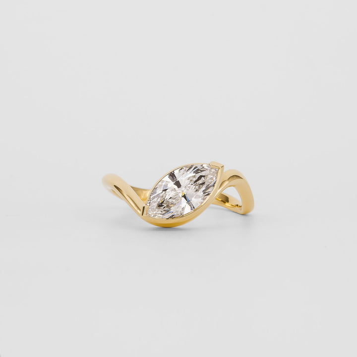 1.50CT-2.50CT Marquise Cut Solitaire Lab Grown Engagement Ring