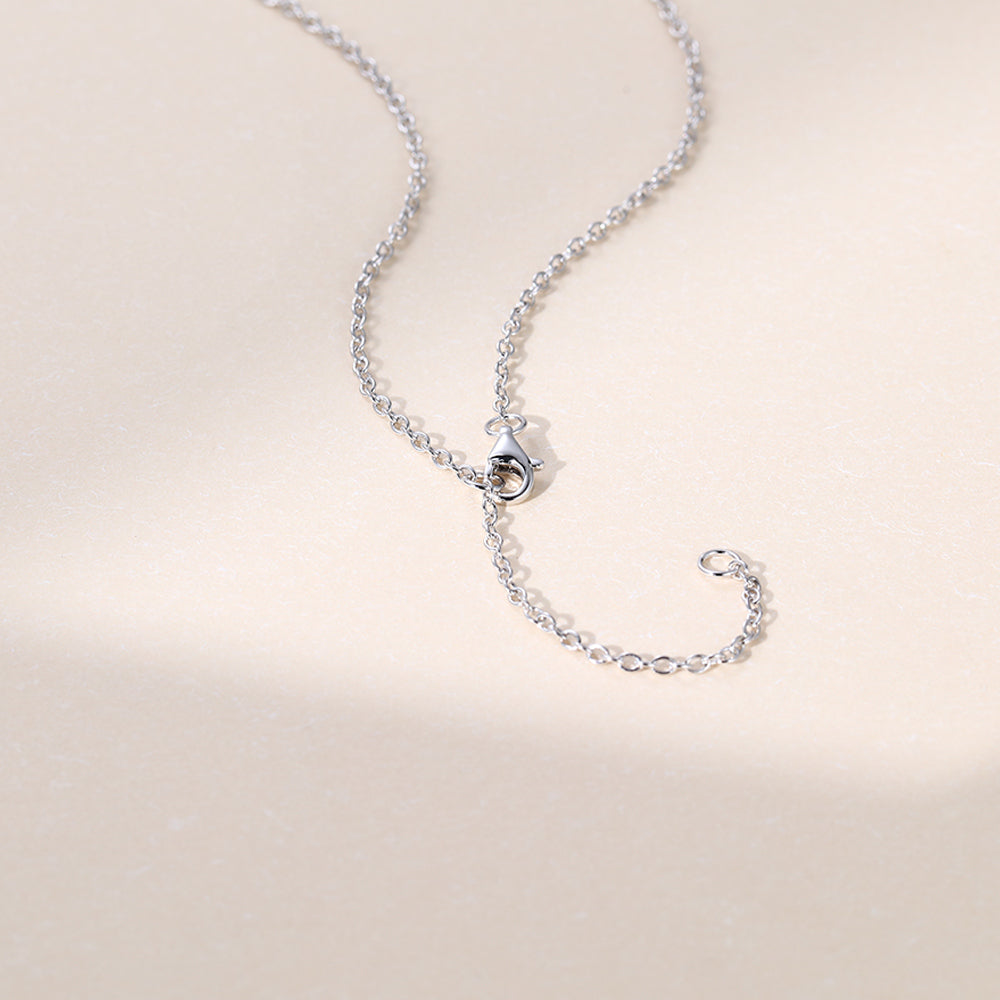 Oval Lab Grown Diamond Pendant Necklace For Women