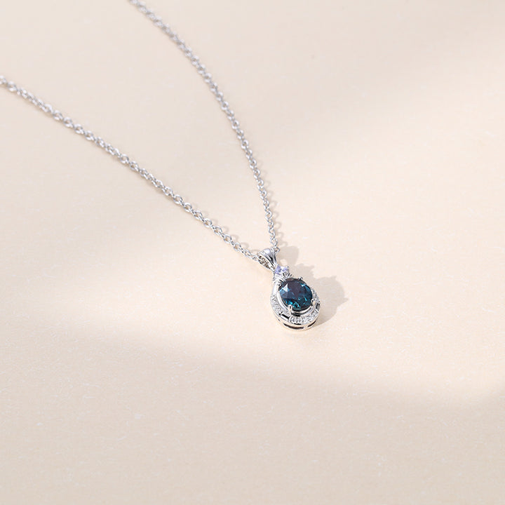 Oval Lab Grown Diamond Pendant Necklace For Women