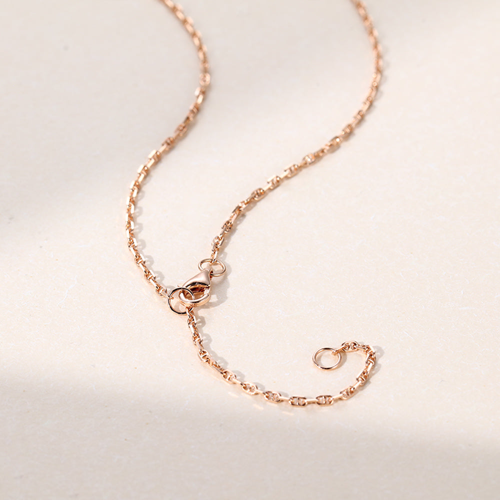 Oval Cut Cluster Lab Grown Necklace For Women