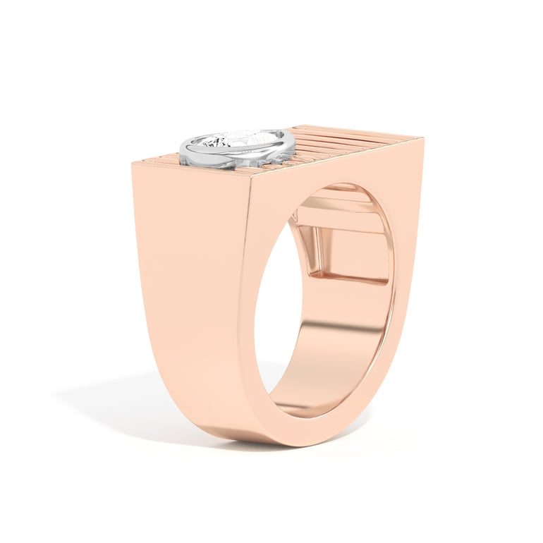 1.0ct Pear Cut Diamond Unique Engagement Ring