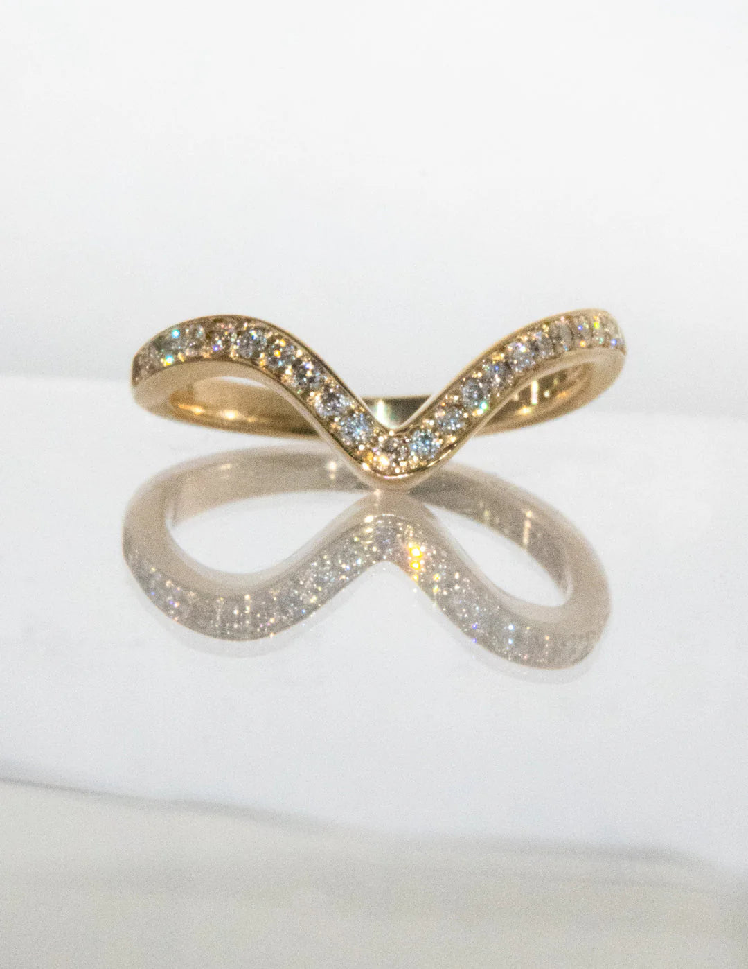 1.0CT-2.0CT Asscher E/VS Lab Grown Diamond By Pass Engagement Ring With Matching Pave Curved Band