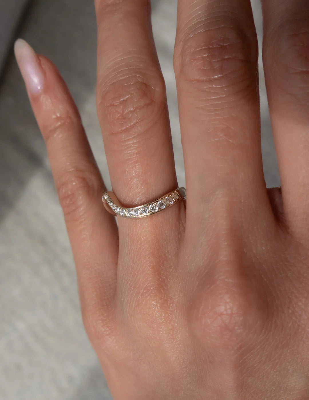 0.50CT-1.50CT Round E/VS CVD Diamond By Pass Engagement Dream Ring With Matching Band