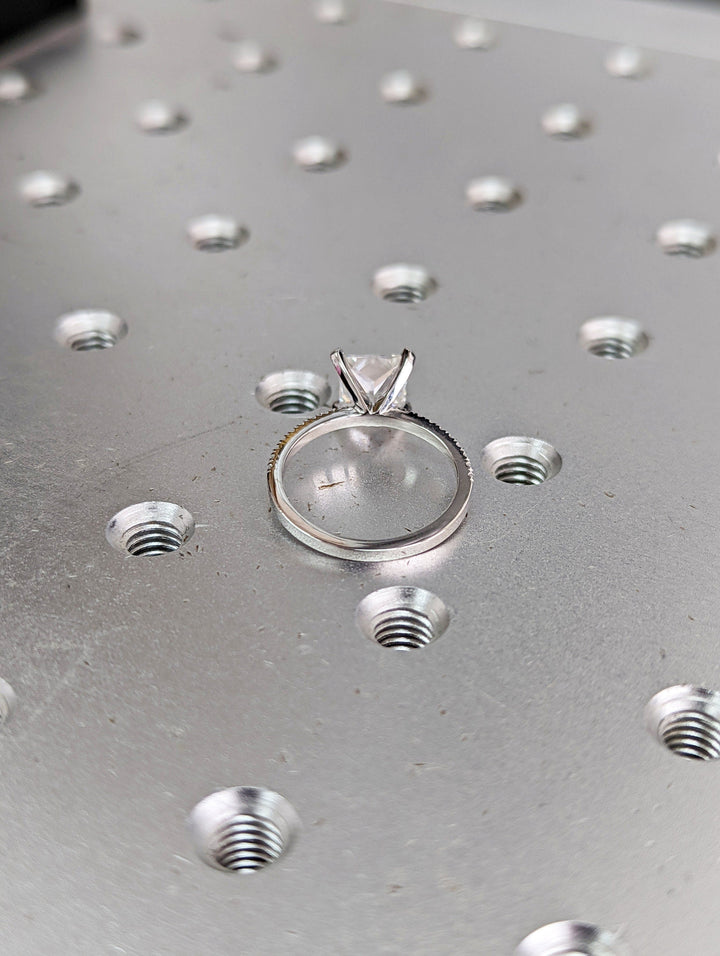 1.50CT Princess Cut Pave Lab Grown Diamond Engagement Ring For Her