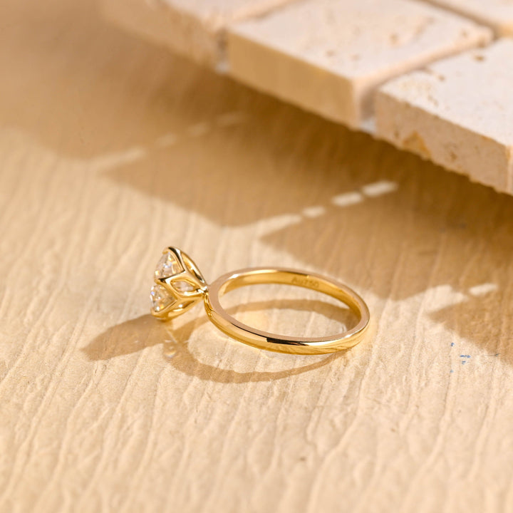 1.50CT Round Cut Solitaire Lab Grown Diamond Engagement Ring For Women