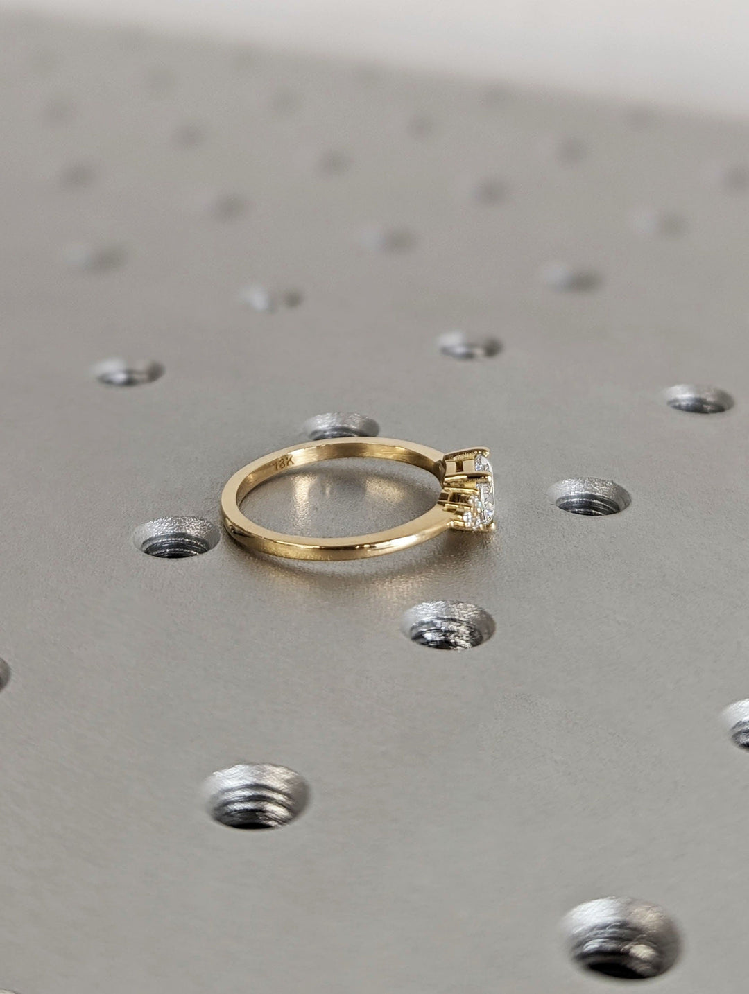 1.0CT East West Oval Cut Cluster Lab Grown Diamond Engagement Ring For Women